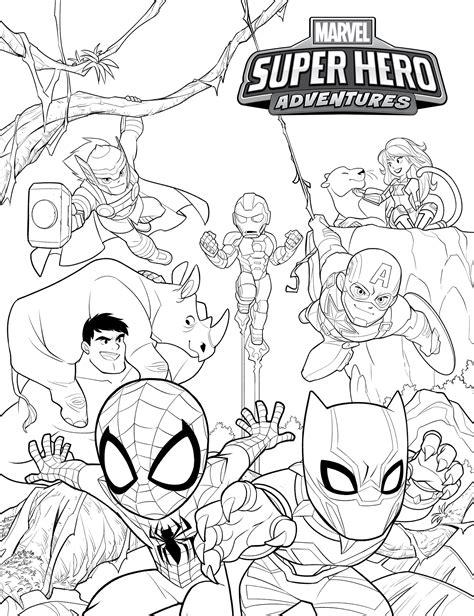 Printable Marvel Coloring Pages